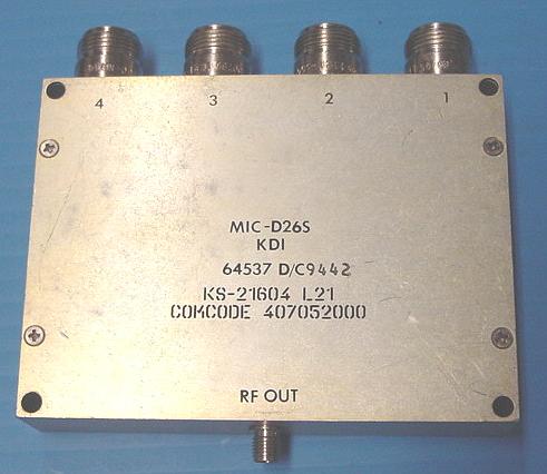 KDI  4 way Power Divider/�����s�ԈD