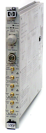 E1669A SONET/SDH optical I/F module, 2.4 Gb/s/Agilent/HP�s�ԈD
